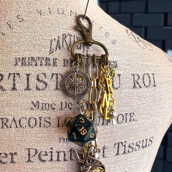 DND Dungeons and Dragons Ranger Themed Bag Charm Great gift for player UNISEX - Picture 16 of 17